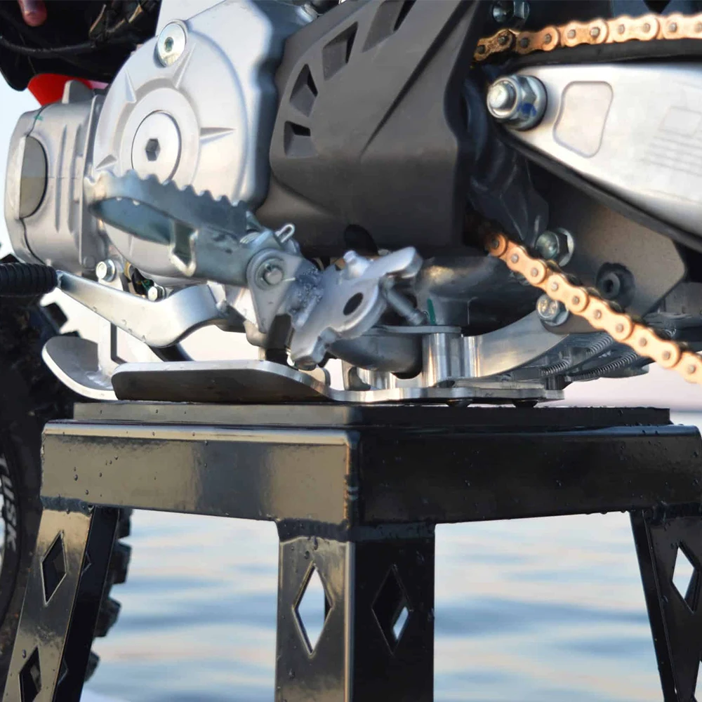 CRF 110F Алюминиевая подставка для мотоцикла с ЧПУ и защитная пластина комплект Honda