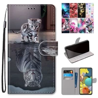 cat wolf magnet stand cover for alcatel 3l 3x 1a 1b 1s 2020 3v 1v 1c 2019 dog lion tiger flip phone case card slot coque d08f