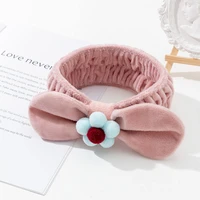 top fashion high quality comfortable cute flower bow makeup face wash ladies headband