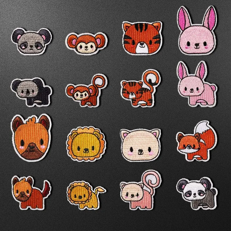 

Animal Patch Rabbit Monkey Stick-On Embroidery Children's Clothing Hat Fun DIY Decorative Sticker Mobile Stationery Self-Paste