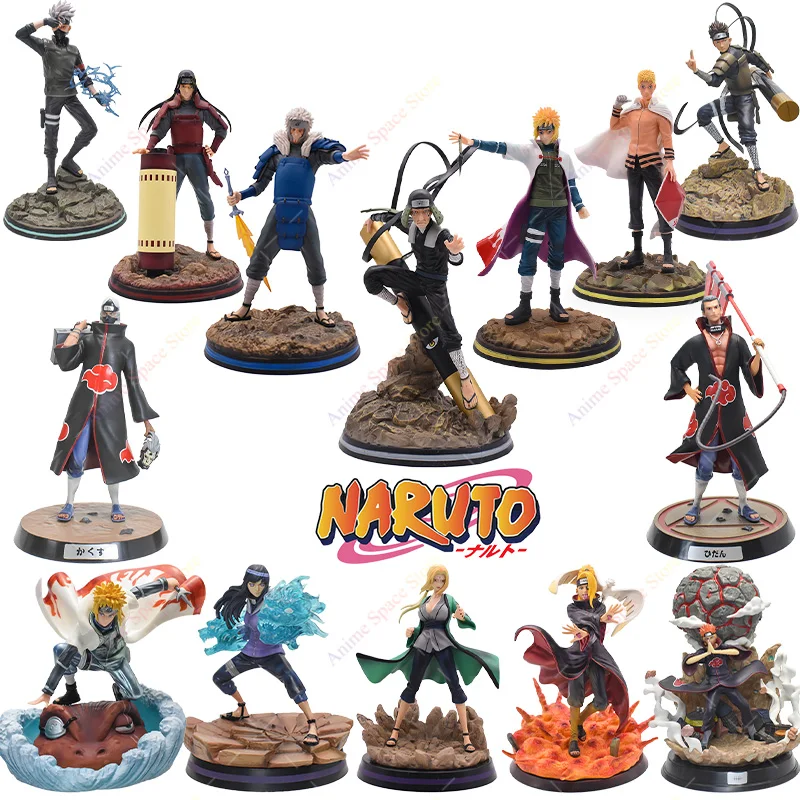 

Naruto Figure Kakashi Uchiha Obito Madara Minato Namikaze Pain Hiruzen Battle Version Anime Figurine Toys PVC Model Dolls Gifts