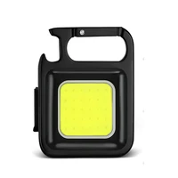 mini led work light small portable flashlight keychain lights usb rechargeable strong magnetic for cob outdoor tent camping lamp