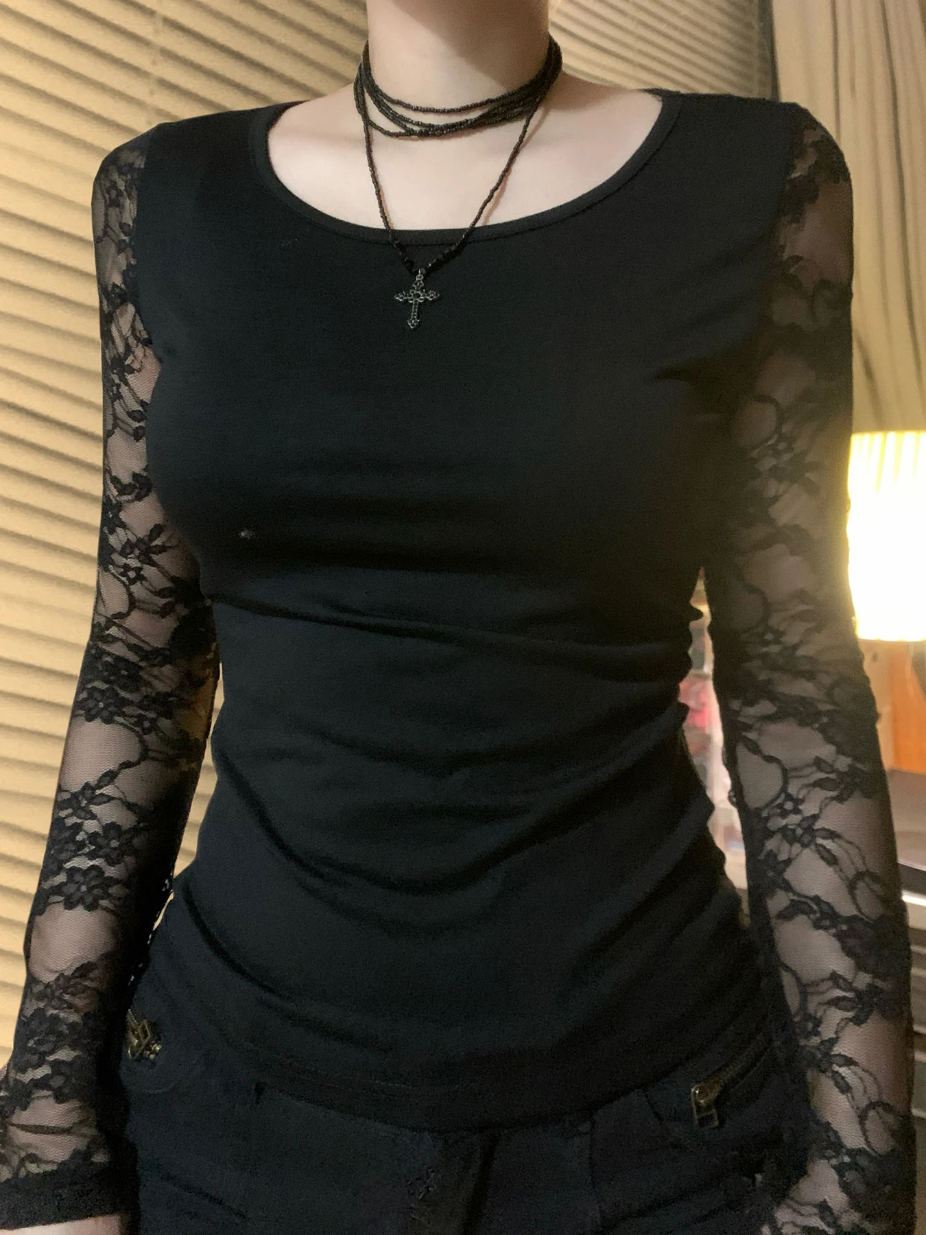 Sweetown сексуальные и клубные женские кружевные топы с открытой спиной прозрачные