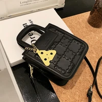 new popular crossbody bag for womens fashion luxury brand designer girls biscuit handbag solid black white bags