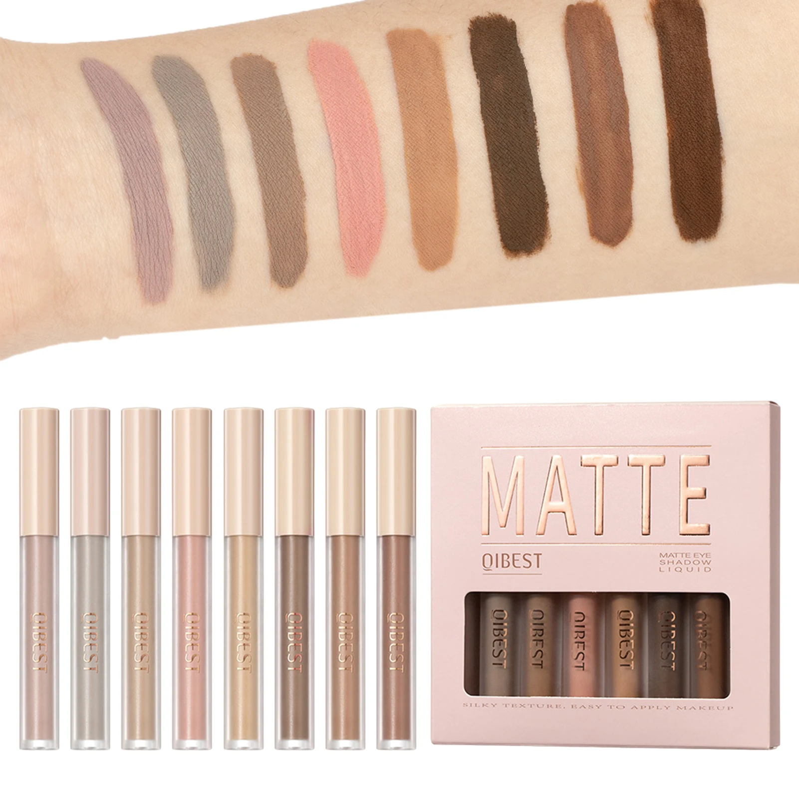 

Matte Liquid Eyeshadow Matte Liquid Eyeshadow Makeup Set 8 Colors Naked Eyeshadow Gift Set For Women And Girls Silky And