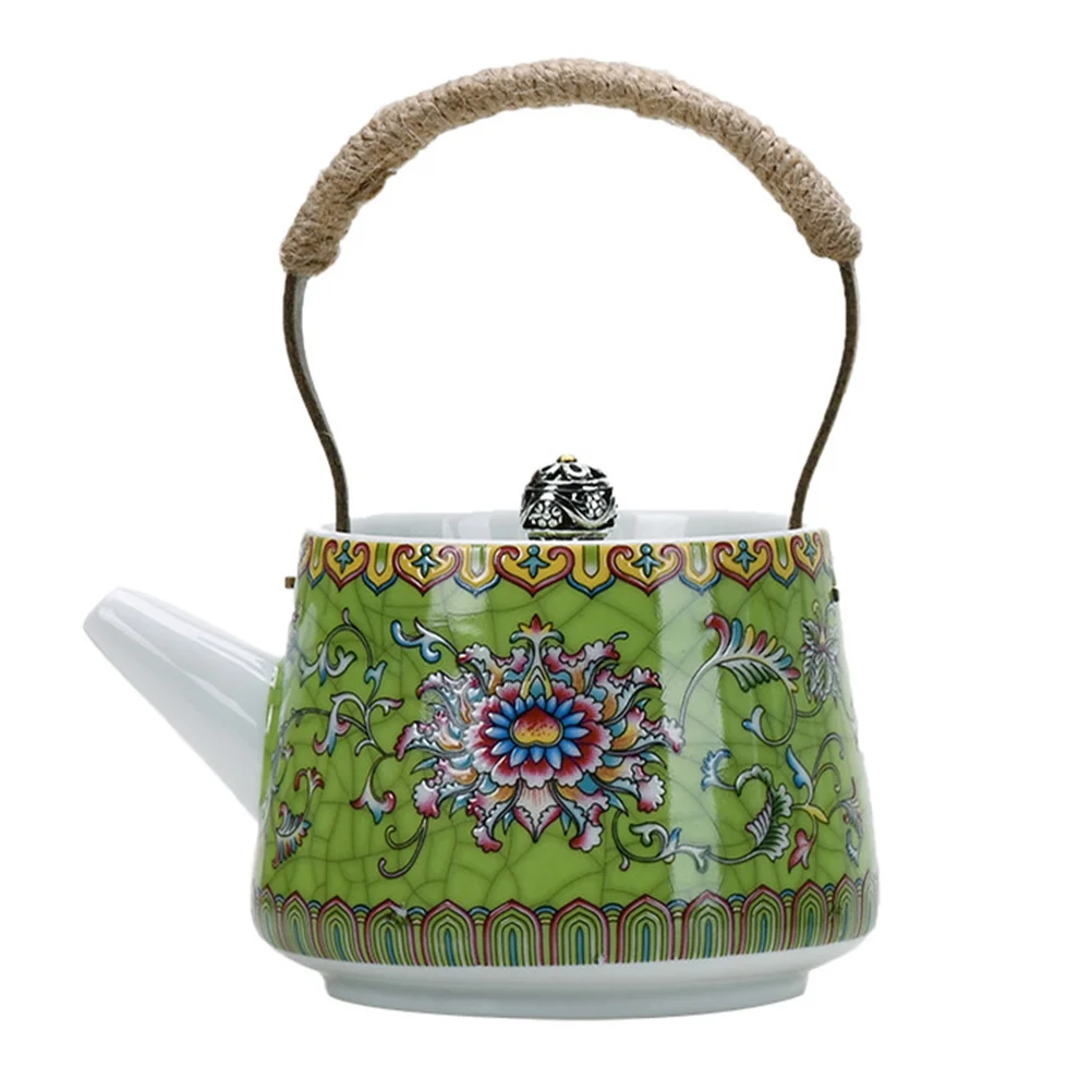 

Practical Tea Making Pot Ceramic Teapot Delicate Tea Kettle Ceramic Tea Kettle for Home Office Tea House