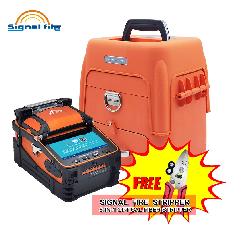 NEW Original AI-9 Signal Fire Splicing Machine Fusion Splicer Multi-Language FTTH Splicer Machine 6 Motor 5S splicing machine