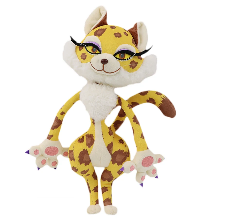 

38cm Clawroline Plush Toy The Boss Leopard Doll The Forgotten Land Game Cartoon Character Toy Soft Stuffed Animal Toy Girls Gift