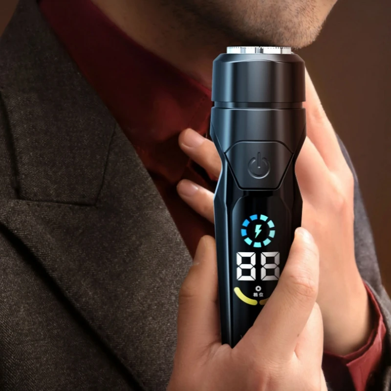 

Умная профессиональная бритва электробритва, водонепроницаемый триммер для бороды, плавающая перезаряжаемая машинка для бритья волос