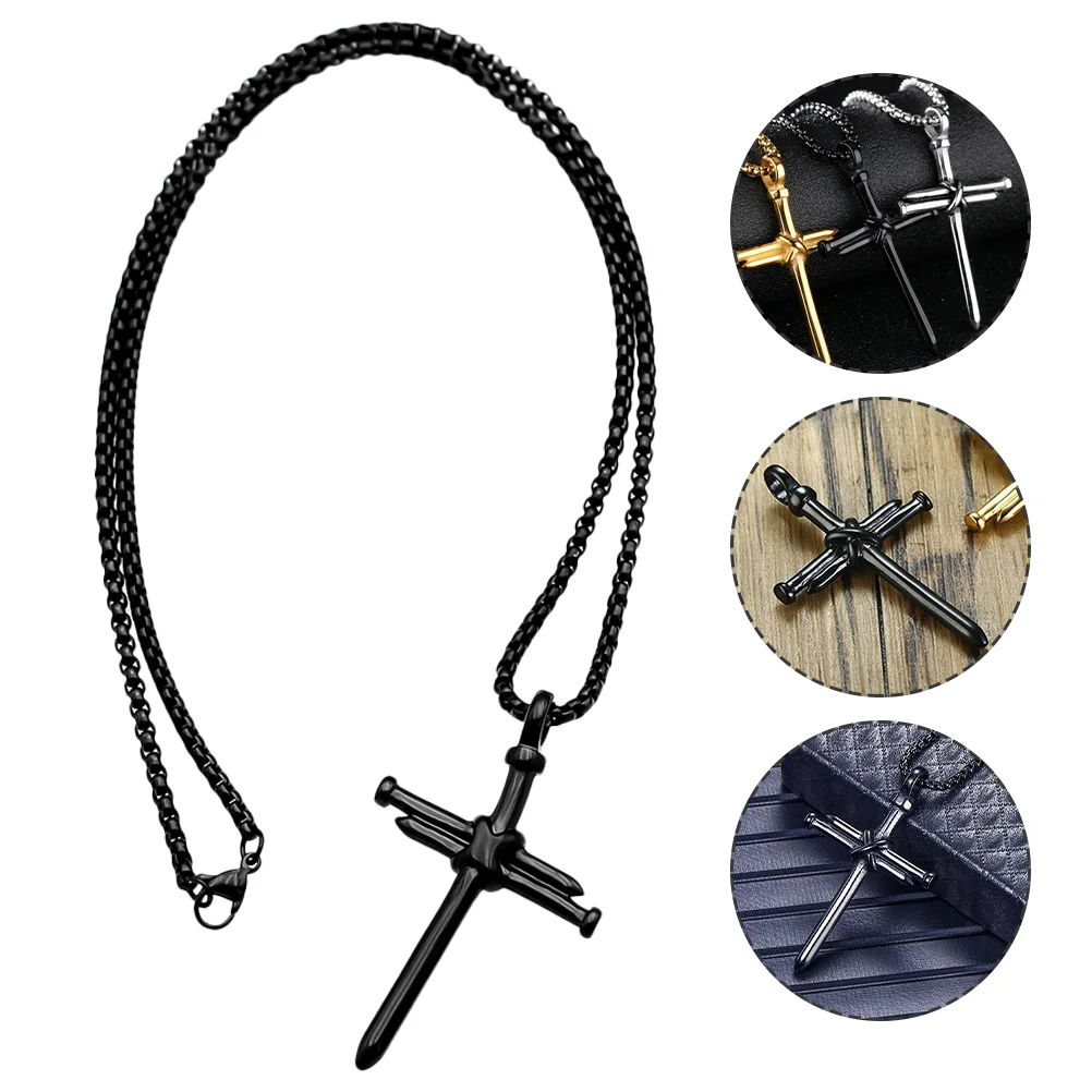 Ожерелья с подвеской для женщин индивидуальная черная титановая сталь Miss