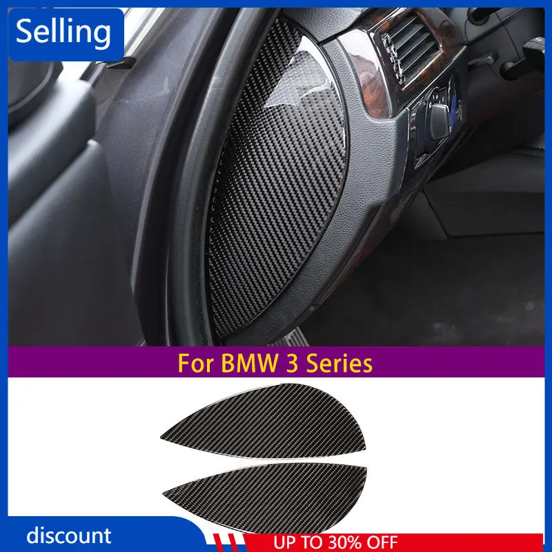 

For 2005-2012 Bmw 3 Series E90 Car Front Door Buffer Slot Cushion Protective Decoration Real Carbon Fiber (Soft) Car Accessories