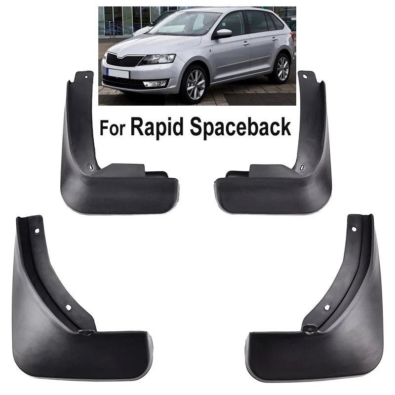 Брызговики для Skoda Rapid Spaceback Hatchback 2013-on передние и задние колеса аксессуары 2014 2015 2016