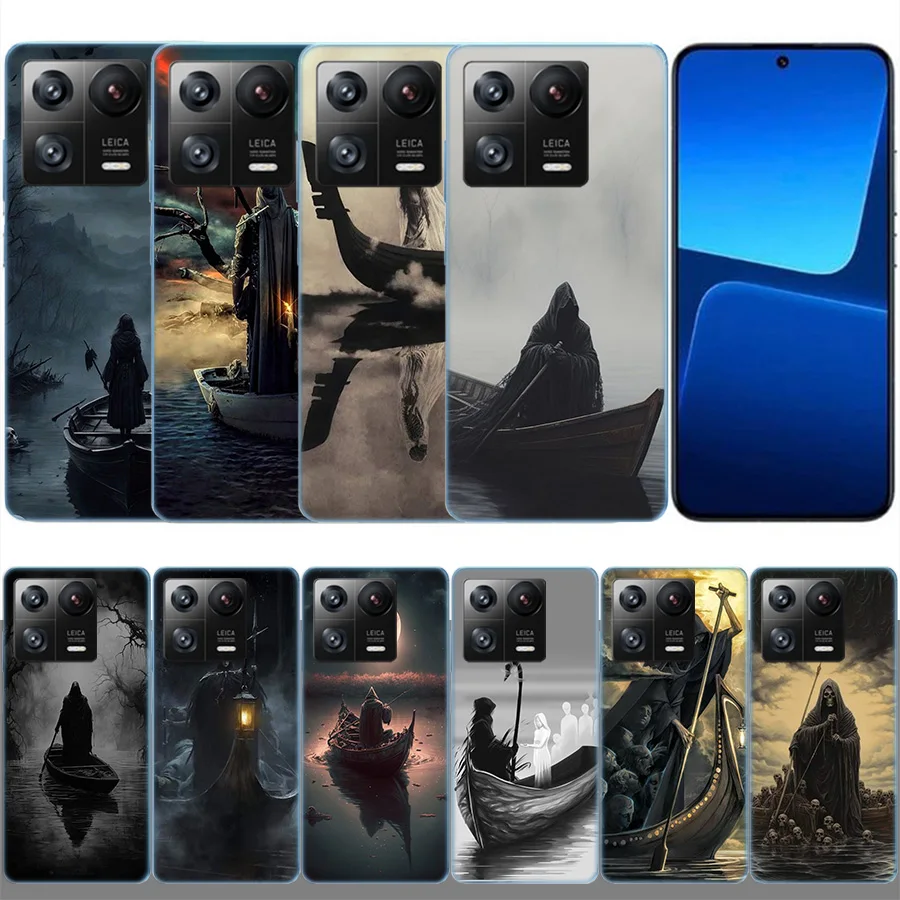 Прозрачный Роскошный чехол Hell Styx Ferryman для Xiaomi Poco X5 X6 Pro X4 F4 GT X3 F6 F5 F3 F2 F1 M5 M4 M3 Mi Note 10 CC9