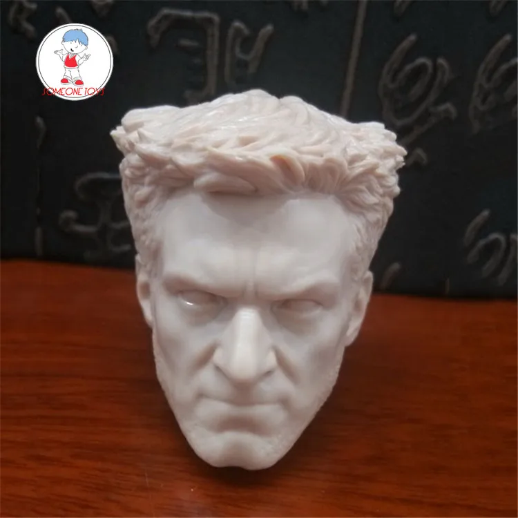 Hottoys HT 1/6 Scale Wolverine 3.0 Unpainted Head Sculpt  DIY Head Carving for 12 Inches Male Body Figures