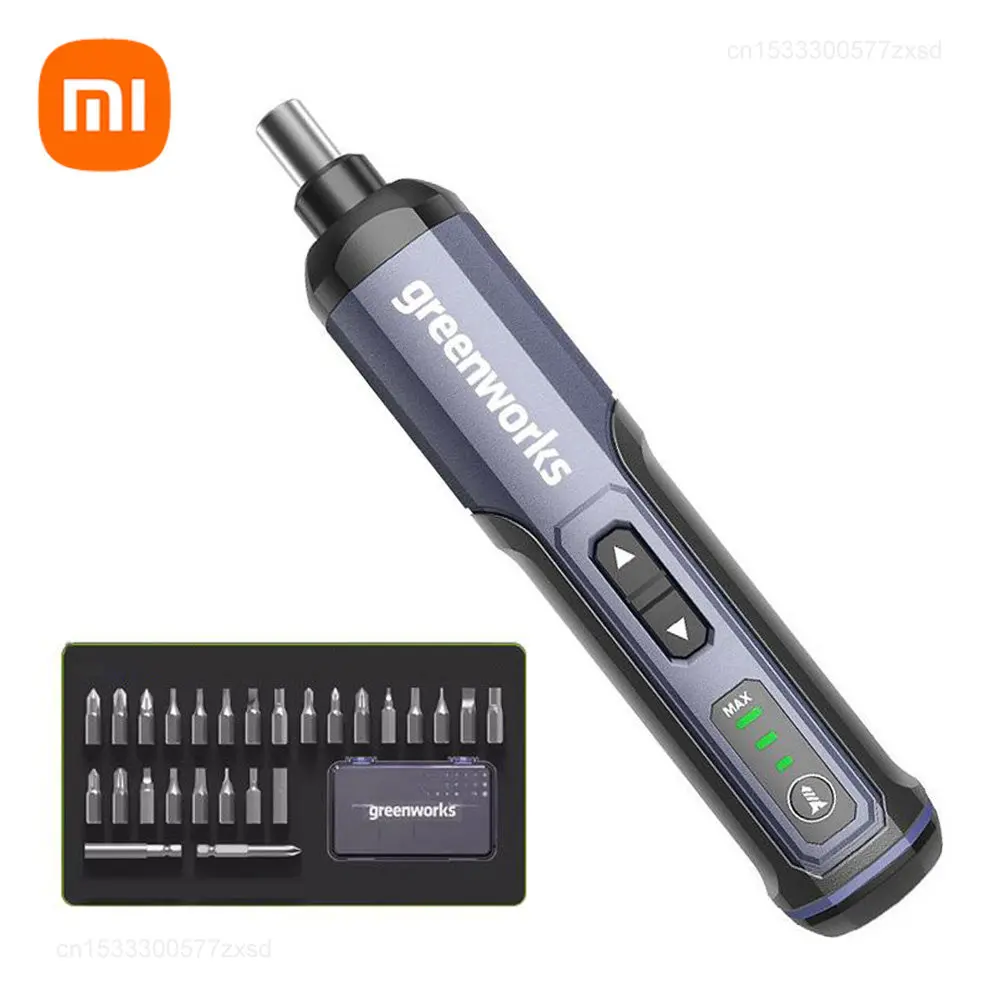 

Xiaomi Greenworks 4V Electric Screwdriver Rechargeable Mini Household Maintenance Tools Multifunctional Electric Screwdriver Set