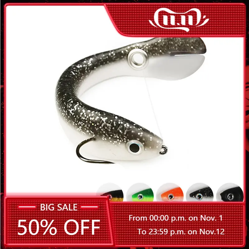 

Fishing Lure 6g Loach Baits Bass Pike Trout Soft Fishing Bait Bouncing Lure Simulation Bionic Silicone Tail Wobbler Sea Bait