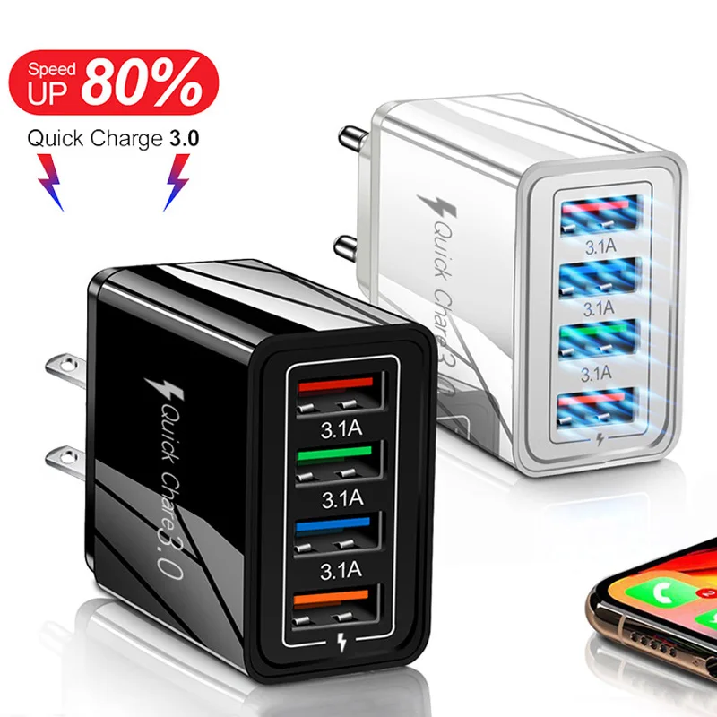 

Зарядное устройство на 4 USB-порта, 3 А