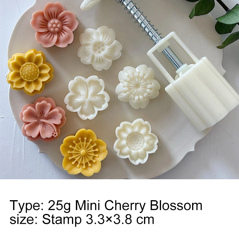

Handmade Pumpkin Cakes Mold Mid Autumn Festival Moon Cake Mold Set Cookie Stamps Floral Mold Kitchen DIY Hand Press Maker Tools