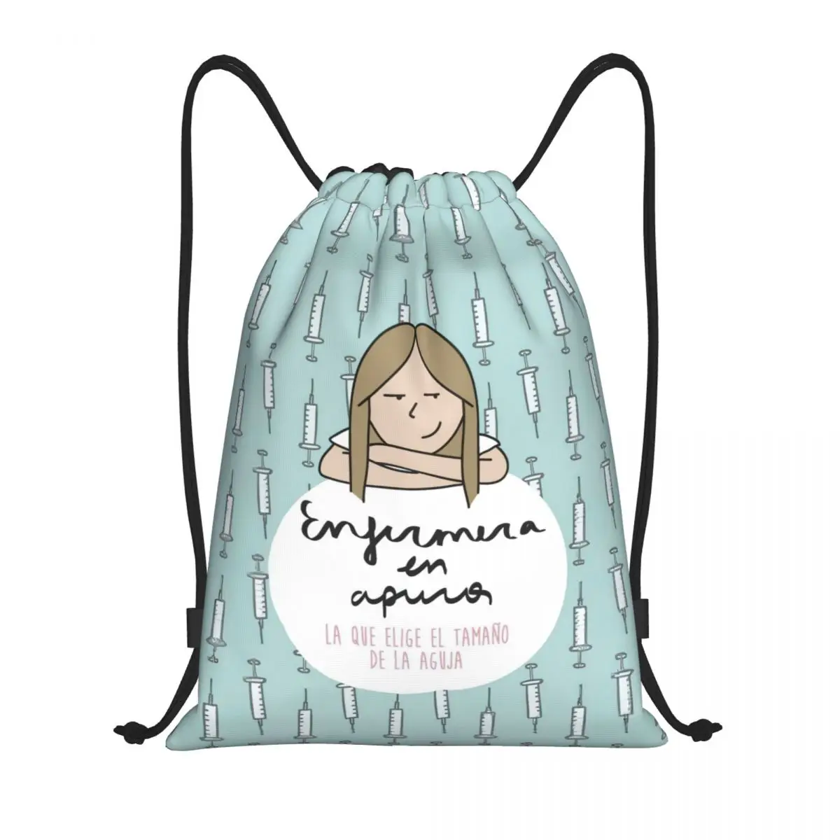 Enfermera En Apuros Рюкзак на шнурке Спортивная спортивная сумка Медсестра Медицинский