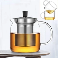 heat resistant glass teapot with filter heated teapot available for electric ceramic stove oolong puer coffee tea pot