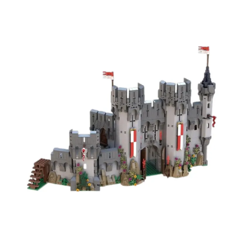 Фото Spot MOC-138840 1881 шт. Замок, сборка мелких частиц, строительные блоки, образовательная игрушка, модель, подарочный набор, украшения №5