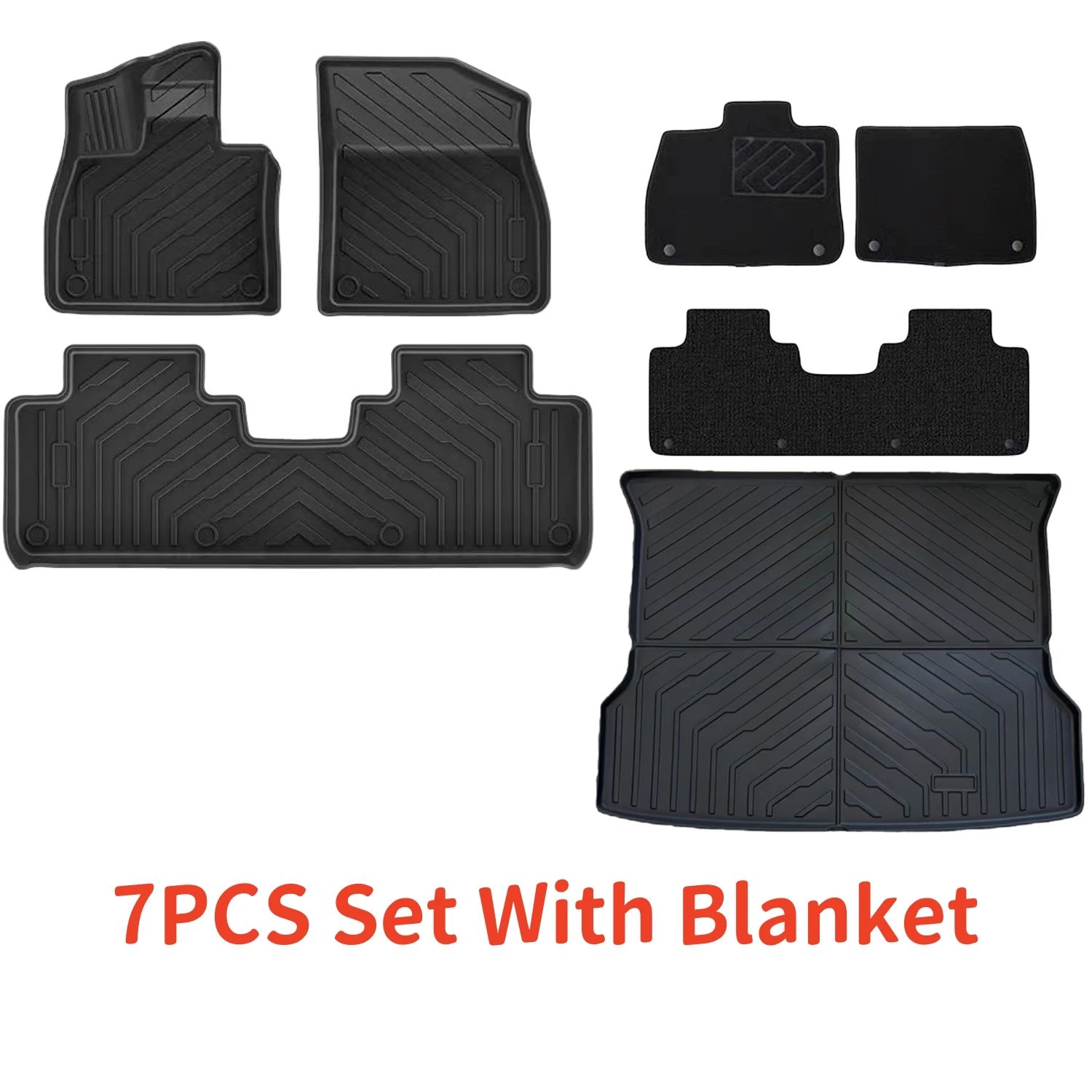 

Для Xpeng G9 2025-2022 Автомобильные коврики и грузовой подкладка, TPE 3D Xiaopeng Коврик для ног Водонепроницаемые коврики для багажника без запаха и коврики на спинку