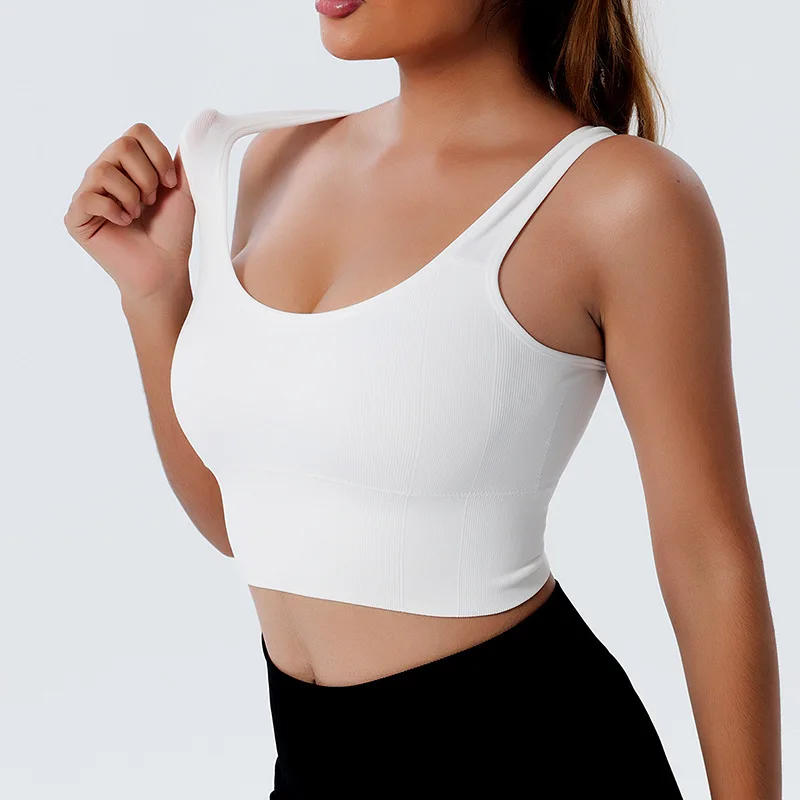 

Бюстгальтер женский спортивный из хлопка, Не оставляющий следов