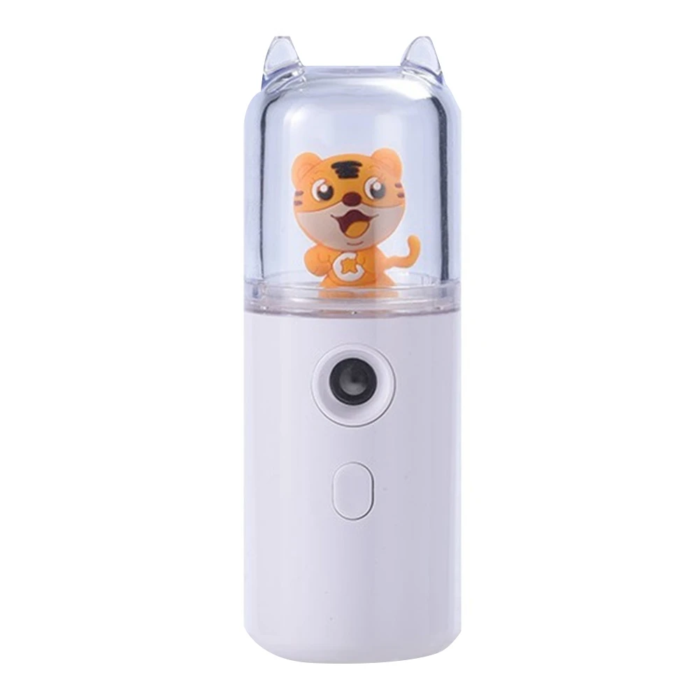 

USB Humidifier Household USB Desktop Humidifier Two Adjustable Light Hydrator Face Steamer White