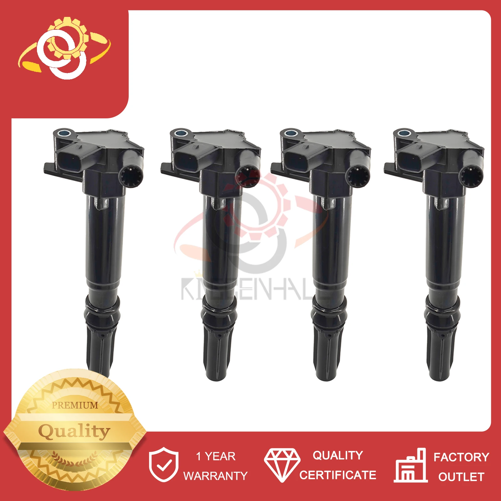 Фото 4PCS UF631 AUTO ENGINE RIGHT IGNITION COIL AL3E-12029-AC совместим с FORD F250 F350 F150 6,2l исправить пропуск зажигания №1
