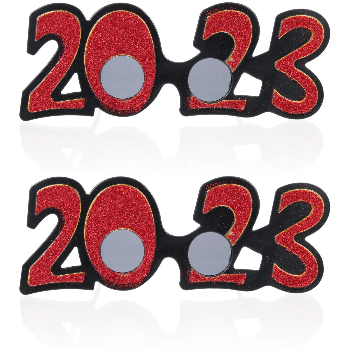 

2 Pairs of New Year's Day Party 2023 Sunglasses Eyewear Party Decor