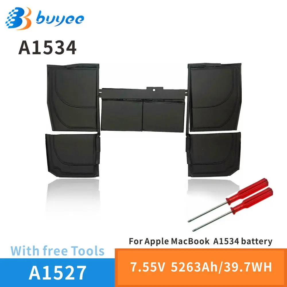 NEW Laptop Battery A1527 A1705 For Apple Macbook A1534 12'' Notebook Smart MF855 MK4M2 5263mAh 7.55V Portable Spare Free Tools