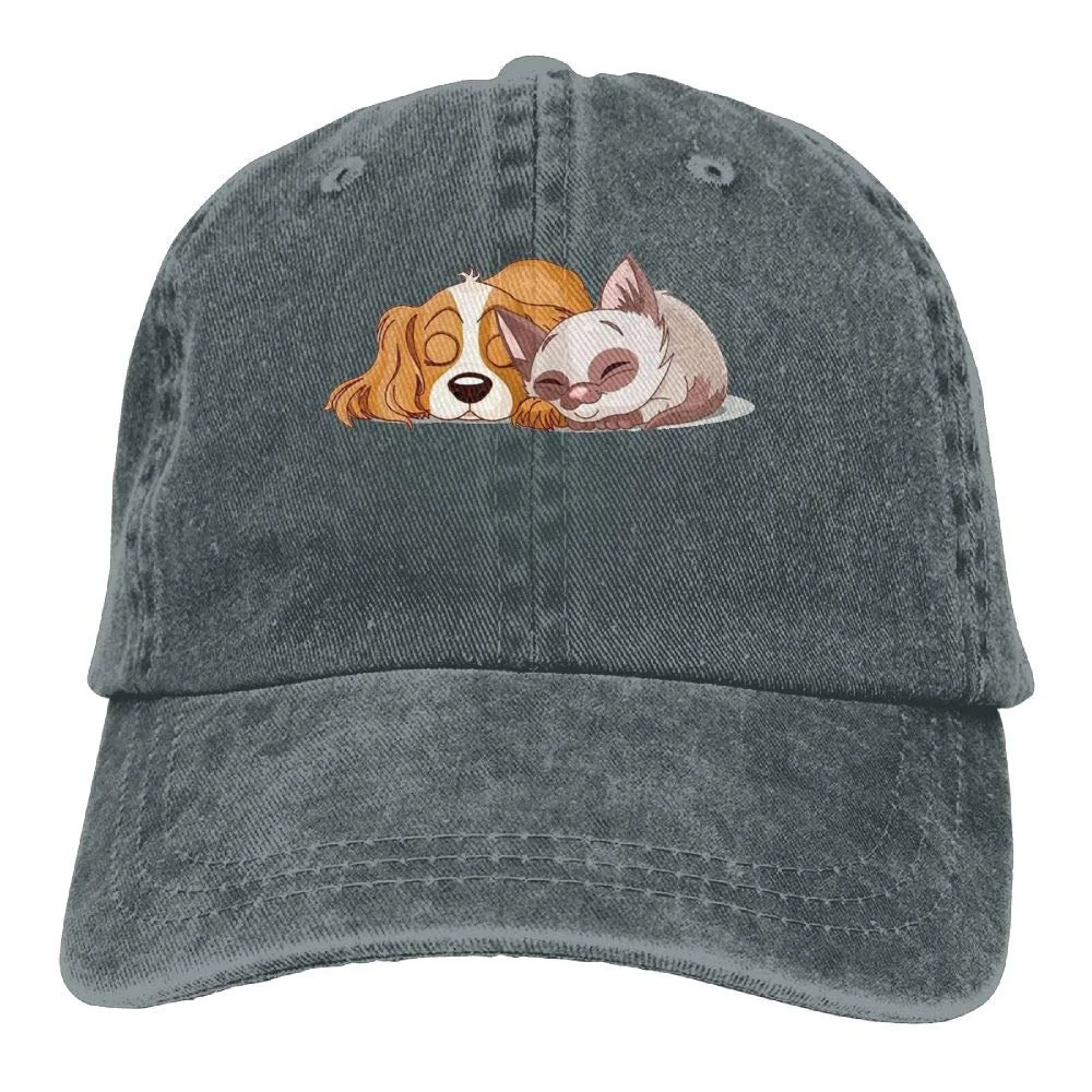 

Cat Dog Adult Cowboy Hat Baseball Cap Adjustable Athletic Custom Hat