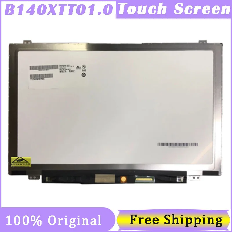 

14 Inch Touch Screen For Lenovo S400 S410 S410P S415 B140XTT01.0 Display matrix 1366x768 HD 40 Pin