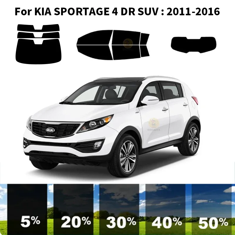 

Нанокерамическая Автомобильная УФ-пленка Precut для окон, автомобильная пленка для окон для KIA SPORTAGE 4 DR SUV 2011-2016