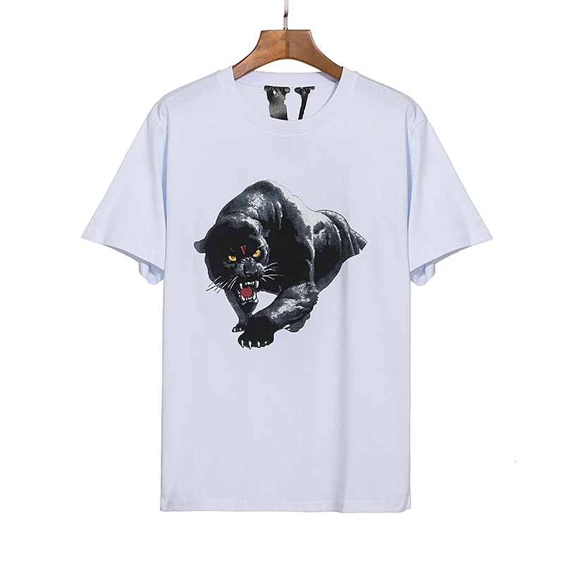 

VLONE Unisex cat print cute round neck short sleeve