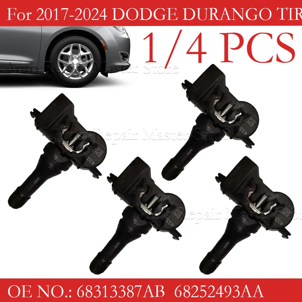 Фото Датчик давления в шинах TPMS 68252493AB (1/4 шт.) для Dodge Durango 2017-2024, 433 МГц, 68313387AB, 68252493AA №1