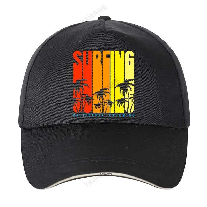 

California Surf Degli Uomini baseball Cap Grande Baseball cap Manica Corta da Uomo Girocollo In Cotone Più Cime Formato Cap Hat