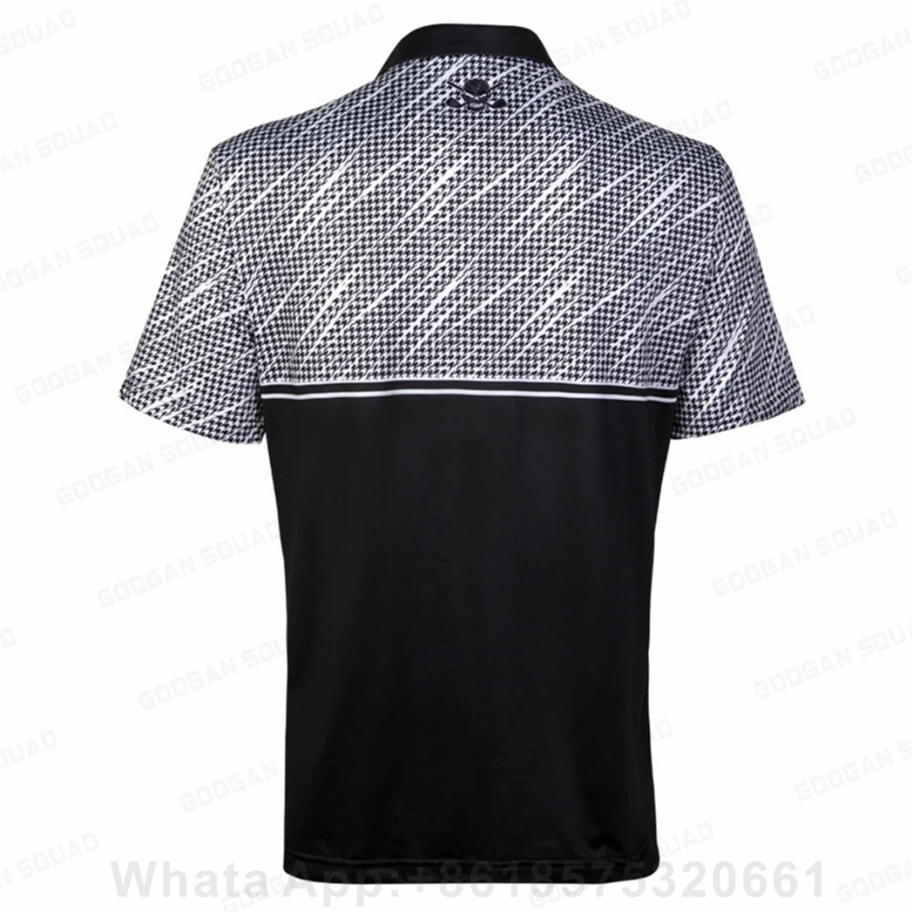 Men's Summer Golf Polo Shirt Short Sleeves Breathable Casual Sports Shirt Wild Shirt Popsicle Tops F1 Racing Plus Size Clothing