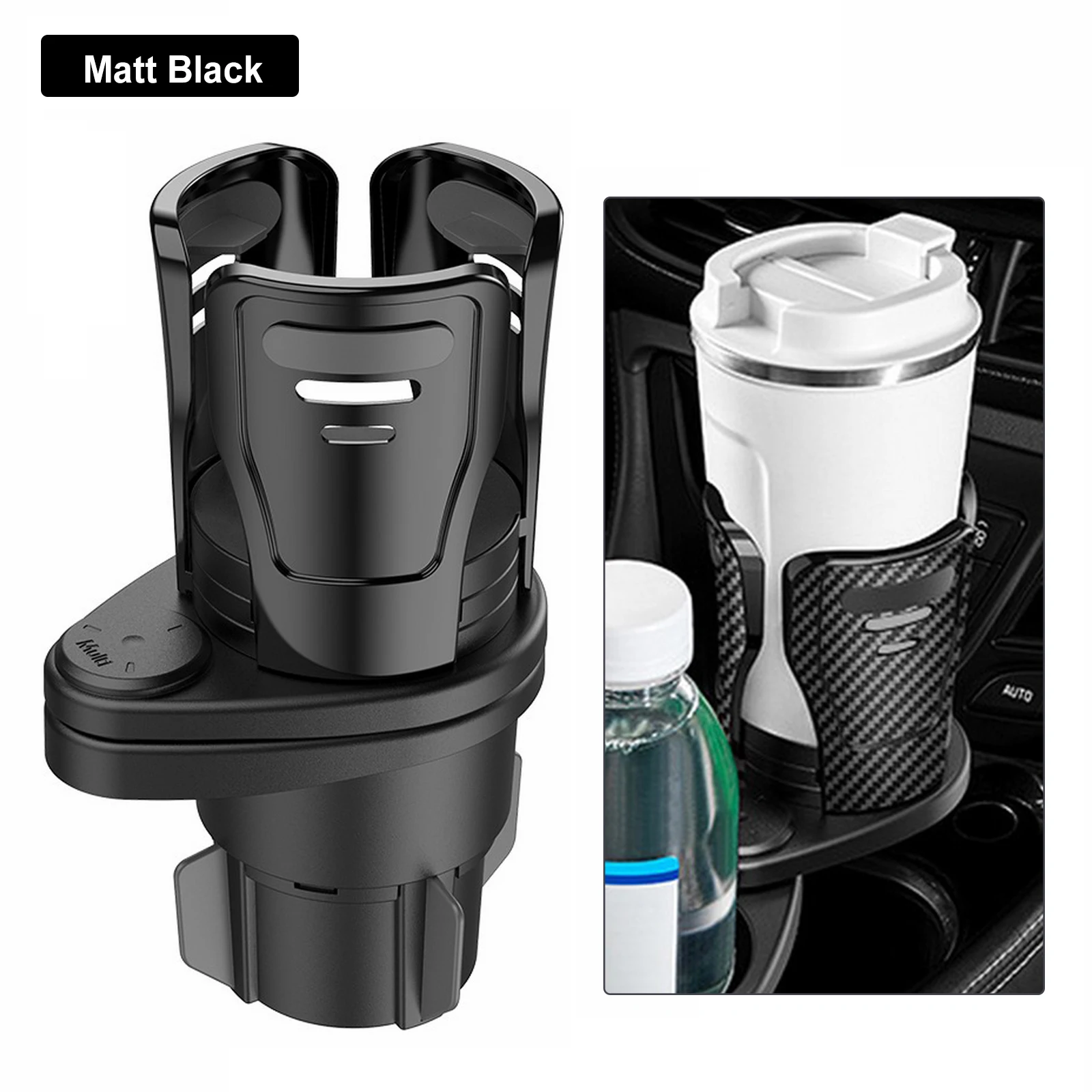 

Drink Holder In Car All Purpose Car Cup Holder 2 IN 1 Multifunctional Stand Water Cup Drink Bottle Organizer