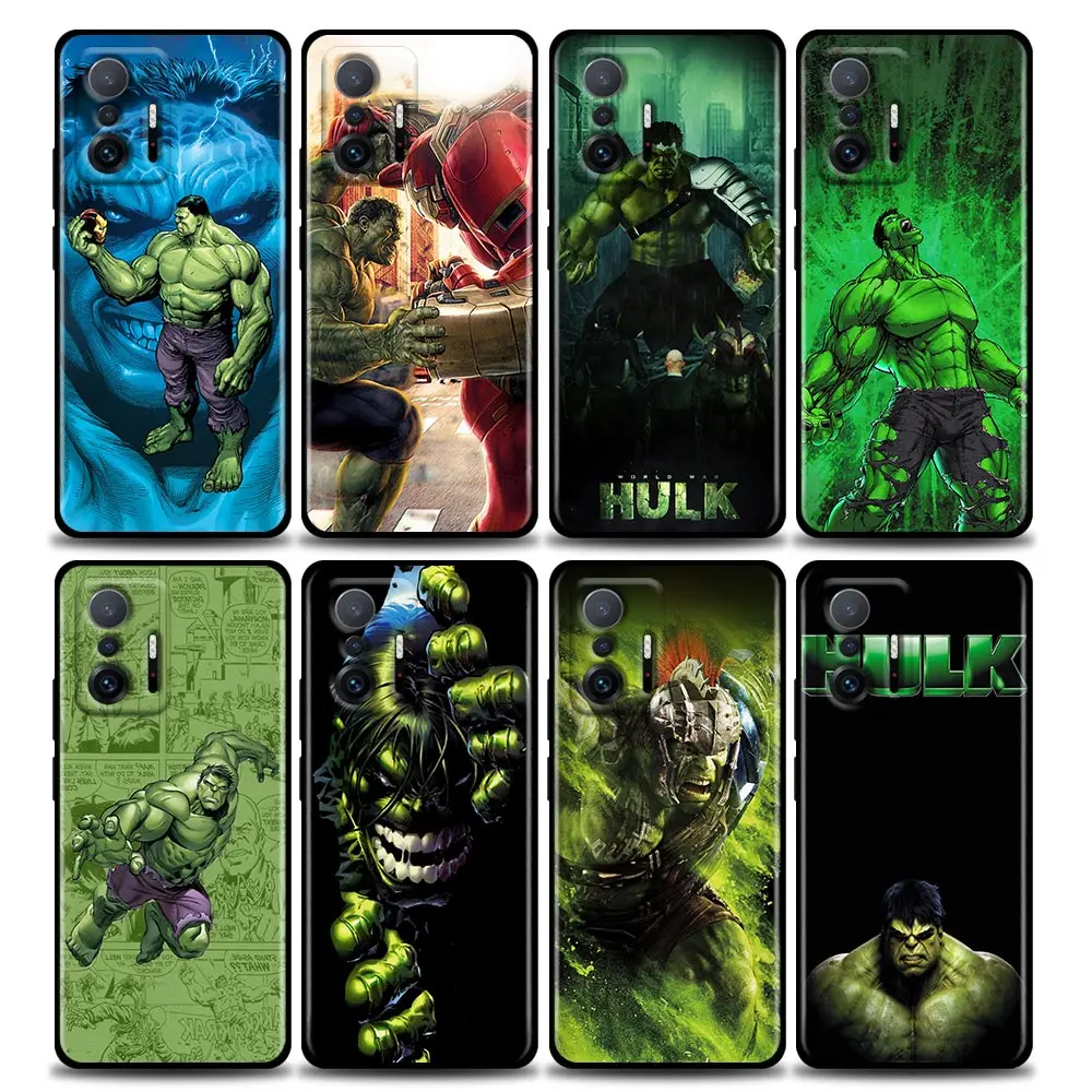 

Phone Case for Xiaomi Mi 11i 11 12 11X 11T Case Poco X3 NFC M3 Pro F3 GT M4 Silicone Cover The Hulk Marvel