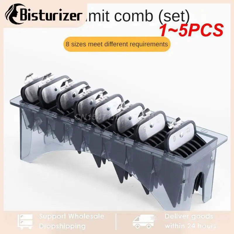 

1~5PCS Yinke Clipper Guards Premium Kit for Clippers Trimmers with Metal Clip 10 Lengths Fits Most Size Clippers with