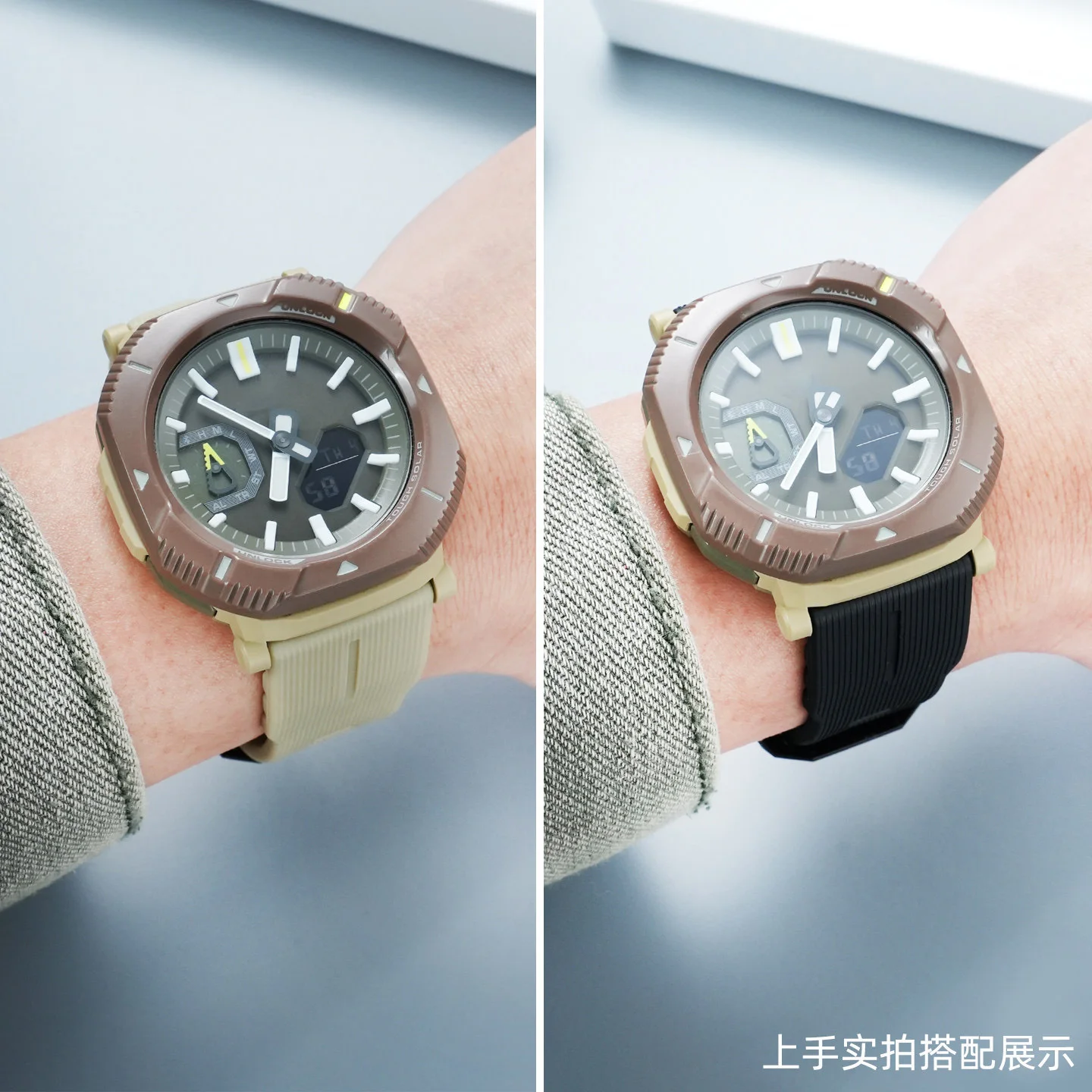Фото Водонепроницаемый резиновый ремешок для часов Casio PRW-6900 PRW-6800 PRW-3400 Climbing Series, 23 мм, для занятий спортом на открытом воздухе, мужской. №5