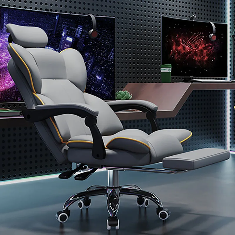 

Эргономичная подставка для ног, Вертлюг, роскошный офисный стул, компьютерный подъемник, серебристый офисный Декор