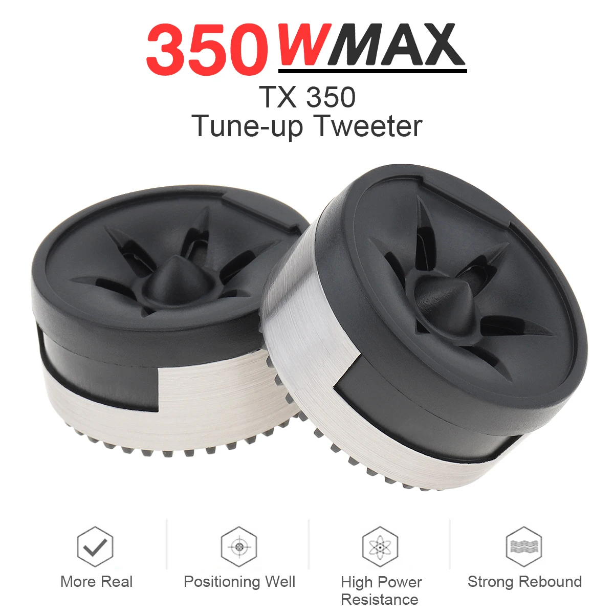 

2pcs 350W Universal High Efficiency Mini Dome Tweeter Speaker Tune-up Car Auido Loudspeaker for Auto Car Audio Systems