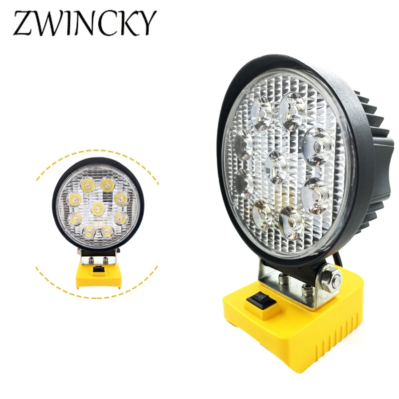 

LED Work Light for Dewalt 18V 20V MAX Lithium Battery Powered Light 27W Cordless Handheld LED Light Job Site Light Flashlight