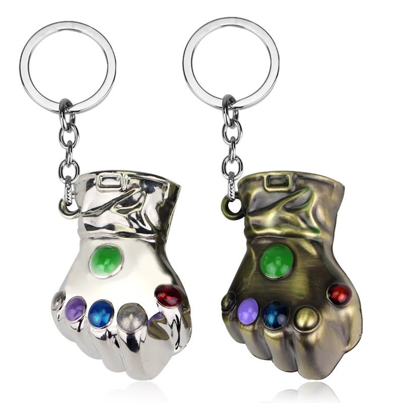 

Disney Marvel Keychain Avengers Hulk Fist Metal Keyring Couple Personality Creative Gift Car Key Chain Student Backpack Pendant