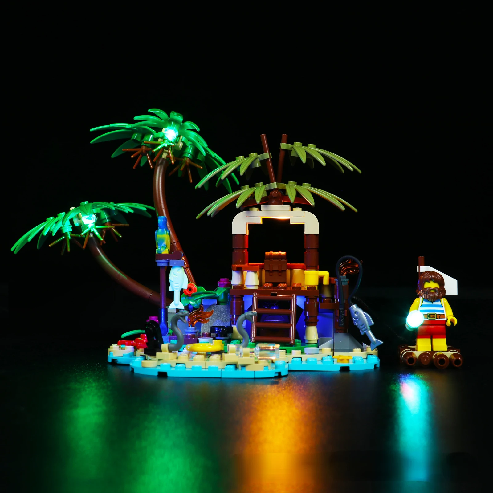 

Led Light Kit for The Rest of Ray's Life on A Deserted Island 40566 Building Blocks Bricks Only LED Inlcuded