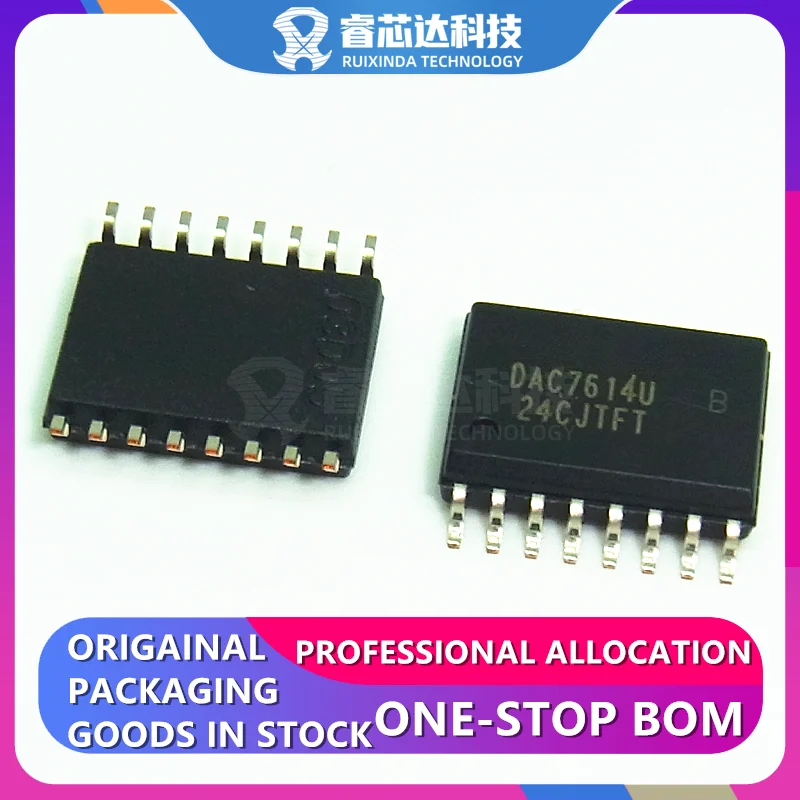 

RXDNA DAC7614UB SOP16 DAC7614U B DAC7614 12 Bit Digital to Analog Converter 4 16-SOIC original genuine New Original In Stock