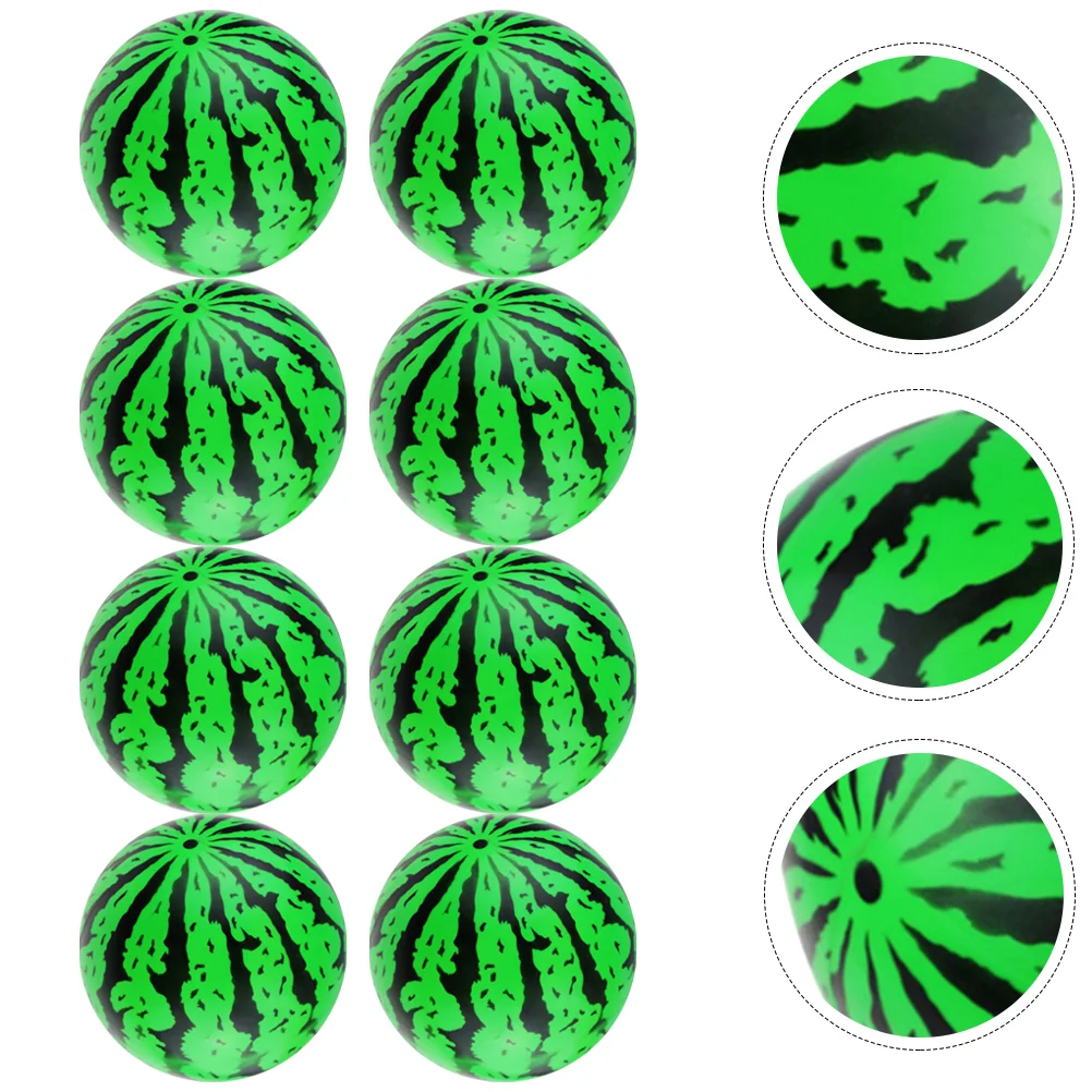 

8 Pcs Decorations Toy Ball Child Playthings Kid Inflatable Pvc Watermelon Shaped Mini