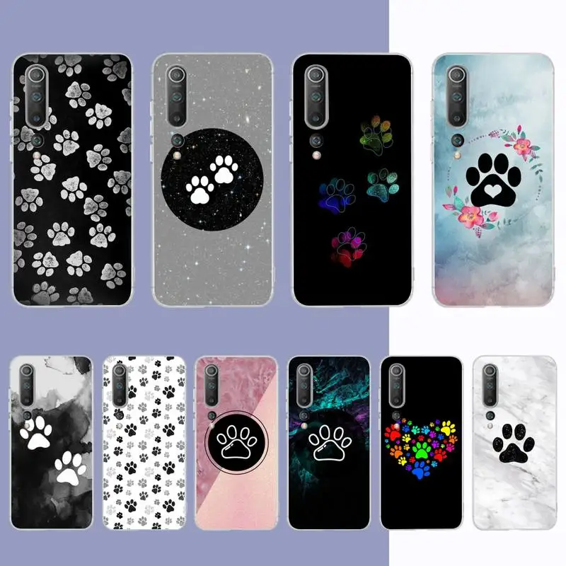 

Dog Paw Phone Case for Samsung S21 A10 for Redmi Note 7 9 for Huawei P30Pro Honor 8X 10i Cover